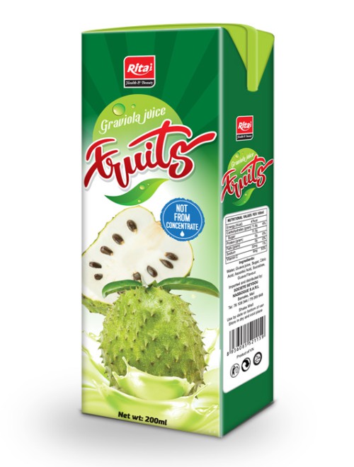 200ml Graviola Juice fruits tetra pak